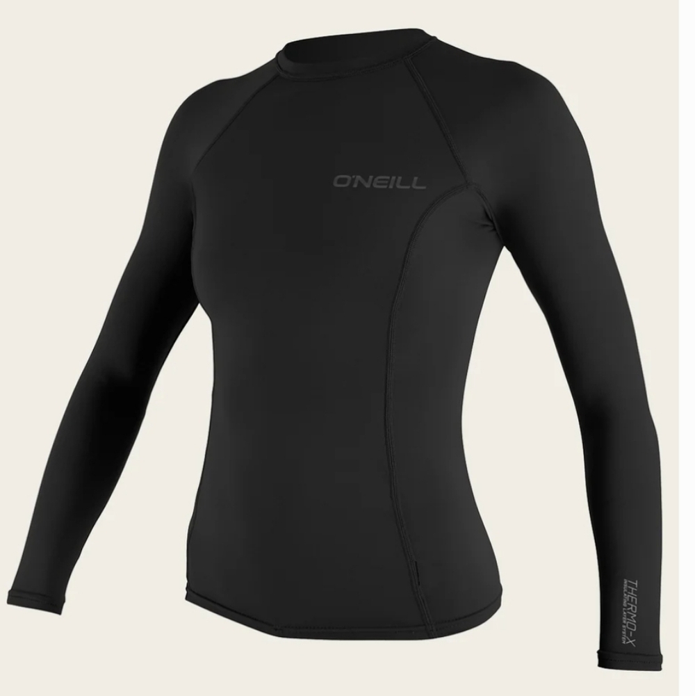 ONeill Thermo-X Long Sleeve Crew‎ Base Layer Top Black Large - Picture 8 of 10